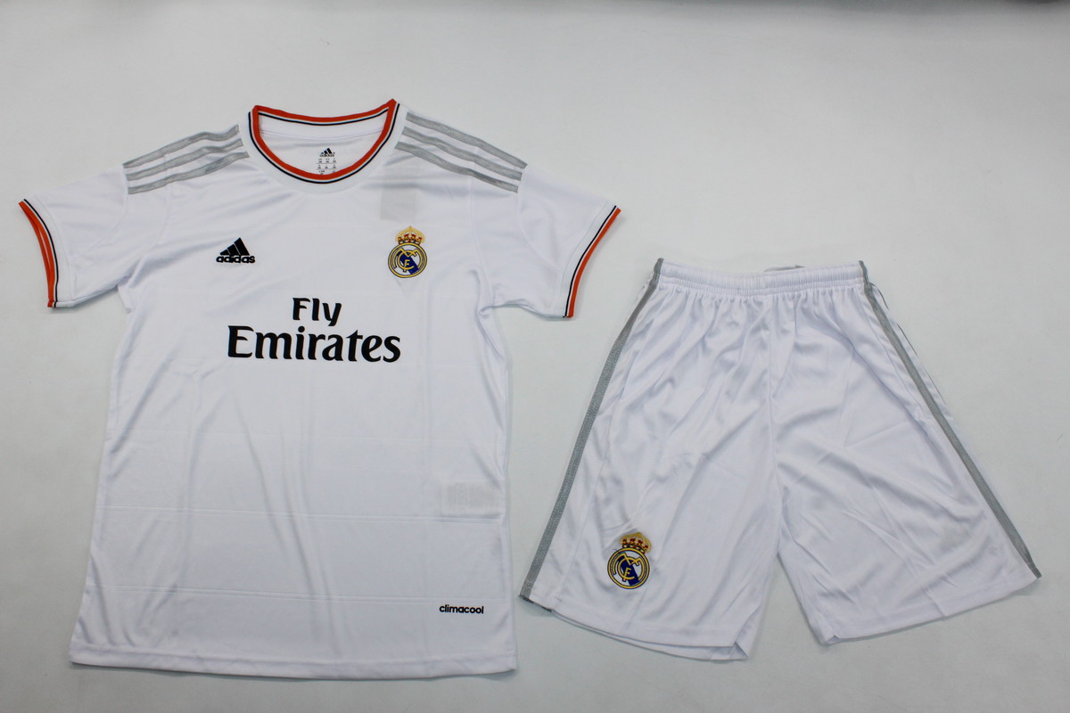 Kids-Real Madrid 13/14 Home Soccer Jersey